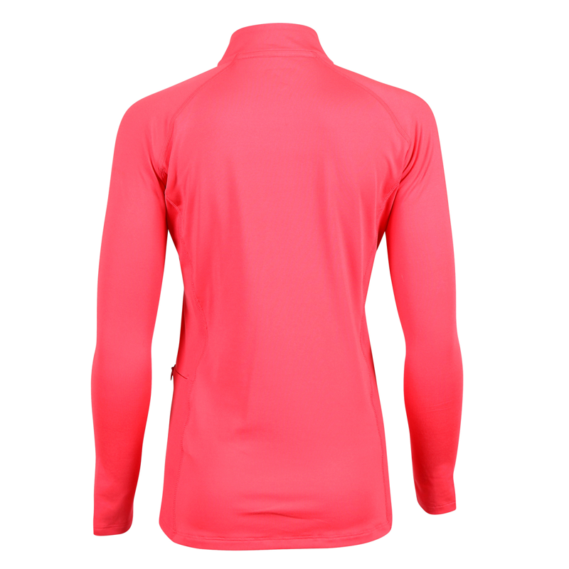 Aubrion Young Rider Revive Long Sleeve Base Layer - Coral-1