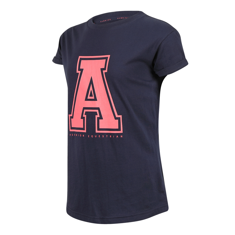 Aubrion Young Rider Repose T-Shirt - Navy-1