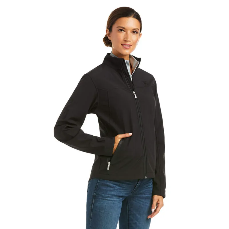 Ariat Women's New Team Softshell Jacket - Black/Black 