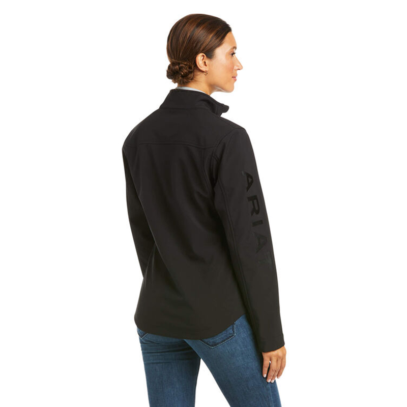 Ariat Women's New Team Softshell Jacket - Black/Black -1