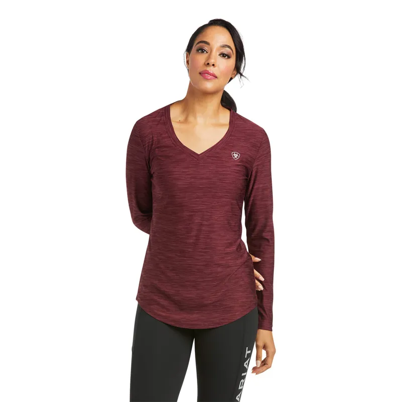 Ariat Women's Laguna Long Sleeve Top - Windsor Wine 