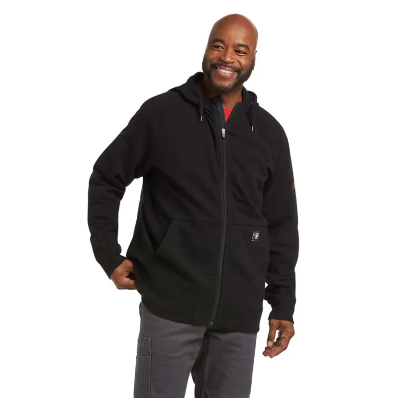 Ariat Men's Rebar Thermic Insulated Full Zip Hoodie - Black