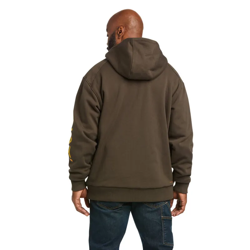 Ariat Men's Rebar All-Weather Full Zip Hoodie - Wren -1