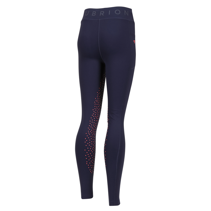 Aubrion Young Rider Non Stop Riding Tights - Navy-2