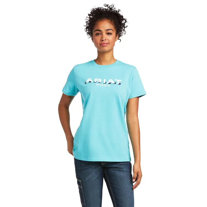Ariat Women's Rebar Cotton Strong Logo T-Shirt - Meadowbrook