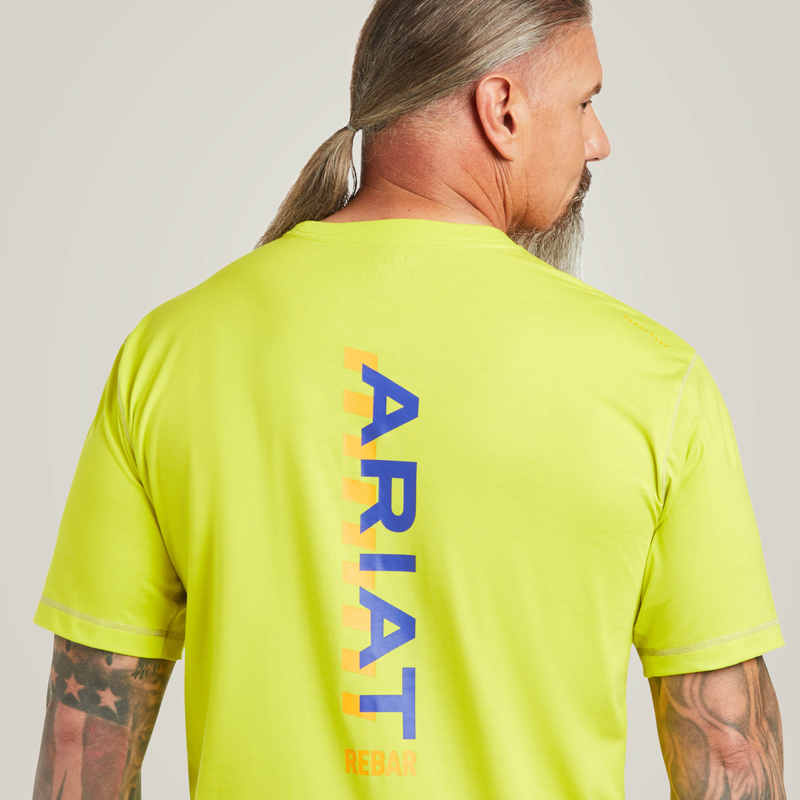 Ariat Men's Rebar Workman Logo T-Shirt - Sulphur Spring-2