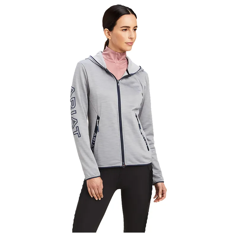 Ariat Women's Byron Full Zip Hoodie - Heather Grey