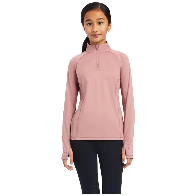 Ariat Youth 2.0 1/4 Zip Top - Nostalgia Rose