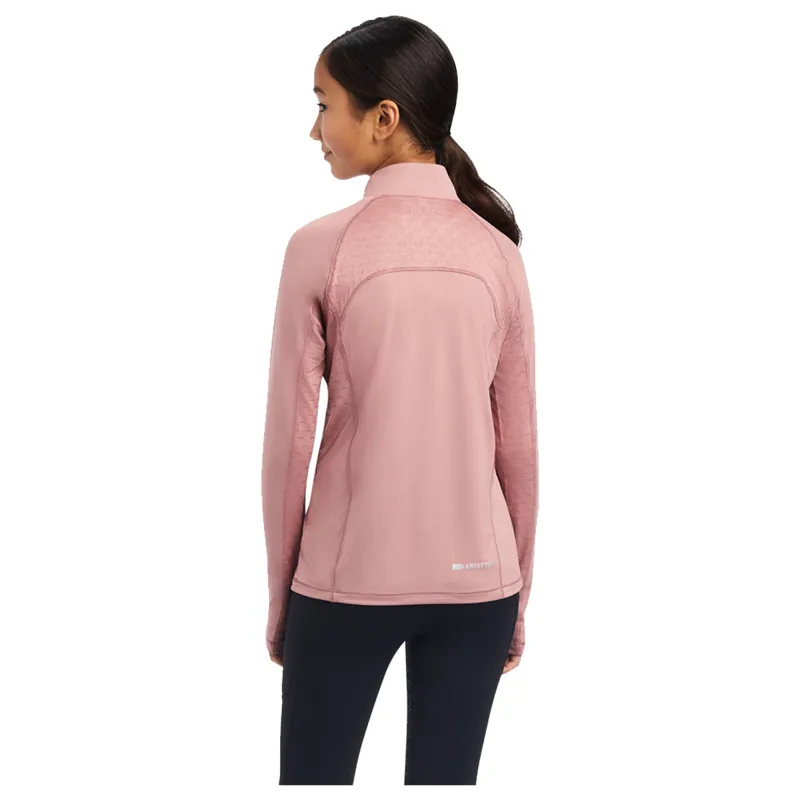 Ariat Youth 2.0 1/4 Zip Top - Nostalgia Rose-1