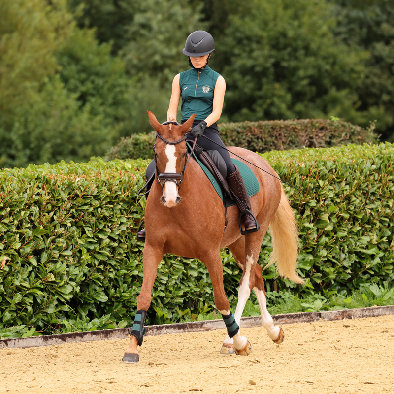 Aubrion Ladies Team Sleeveless Base Layer - Green-7