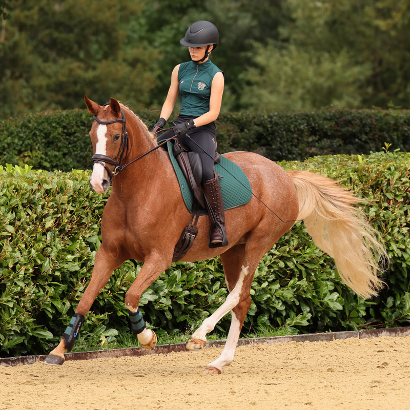Aubrion Ladies Team Sleeveless Base Layer - Green-6