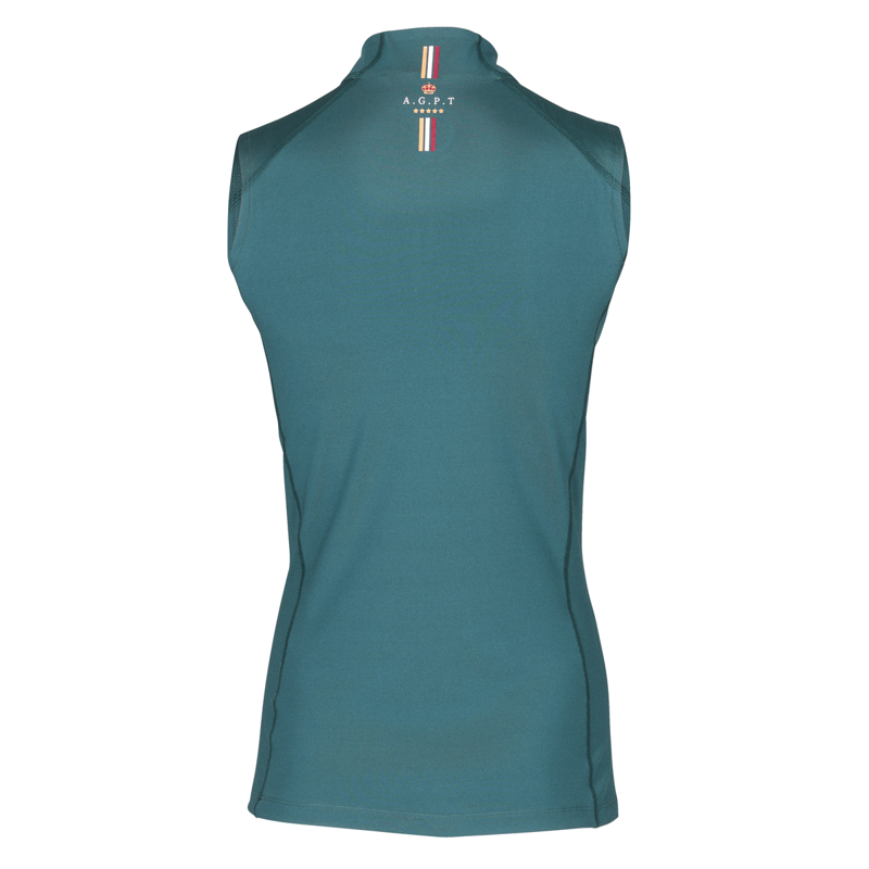 Aubrion Ladies Team Sleeveless Base Layer - Green-1