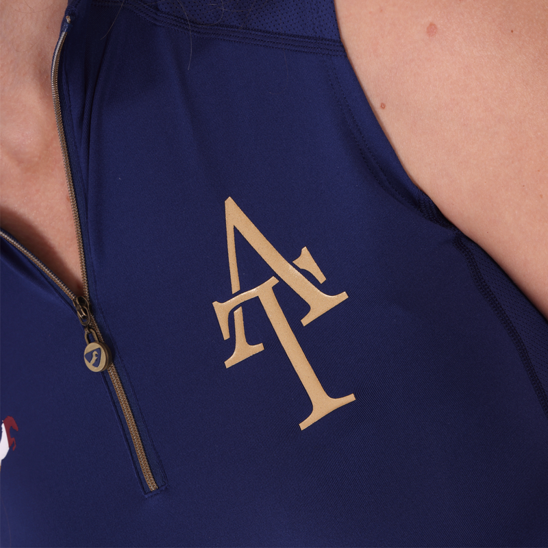 Aubrion Ladies Team Sleeveless Base Layer - Navy-8