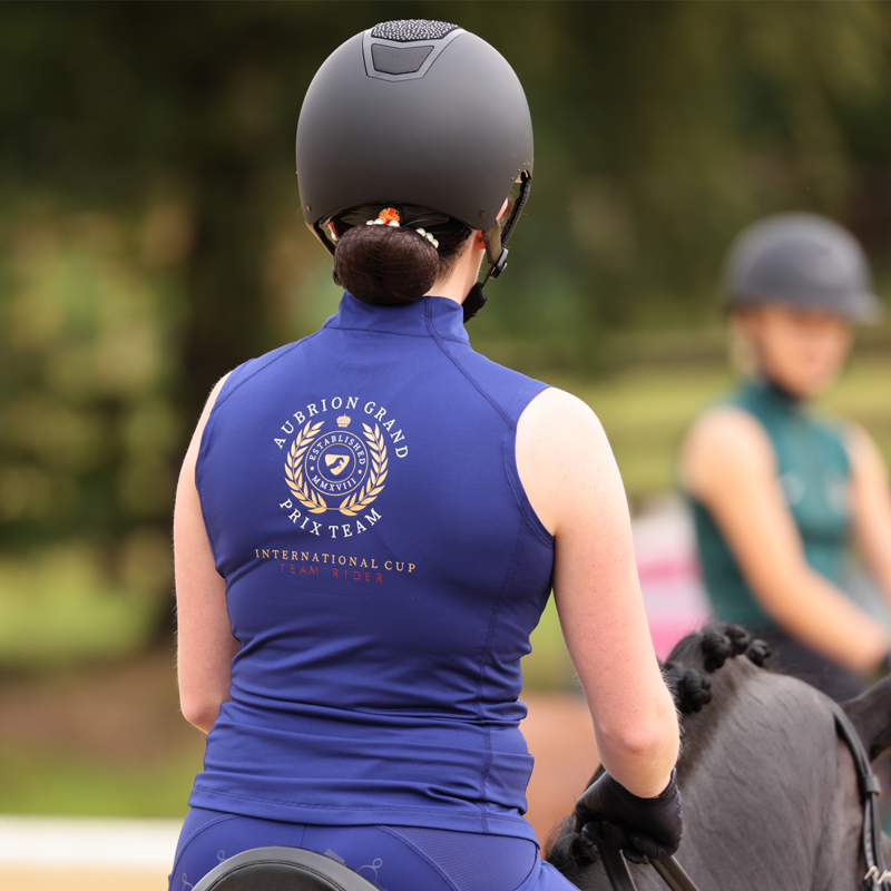 Aubrion Ladies Team Sleeveless Base Layer - Navy-5