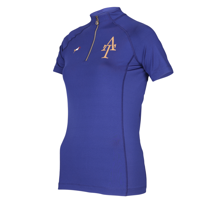 Aubrion Ladies Team Short Sleeve Base Layer - Navy-3