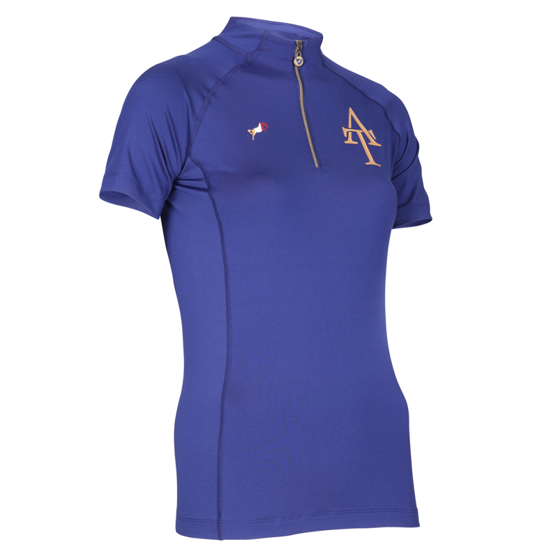 Aubrion Ladies Team Short Sleeve Base Layer - Navy-2