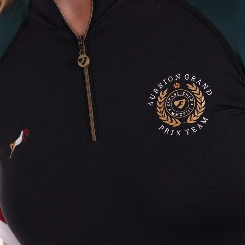 Aubrion Ladies Team Long Sleeve Base Layer - Black-6