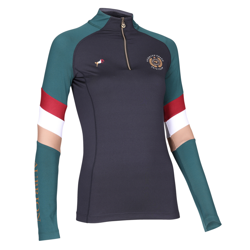 Aubrion Ladies Team Long Sleeve Base Layer - Black-2