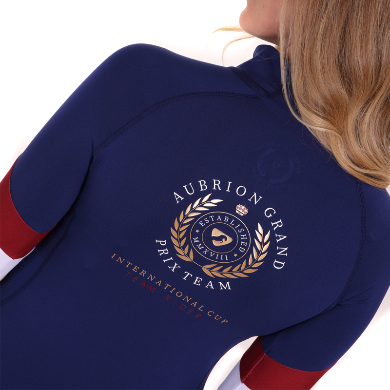 Aubrion Ladies Team Long Sleeve Base Layer - Navy-6