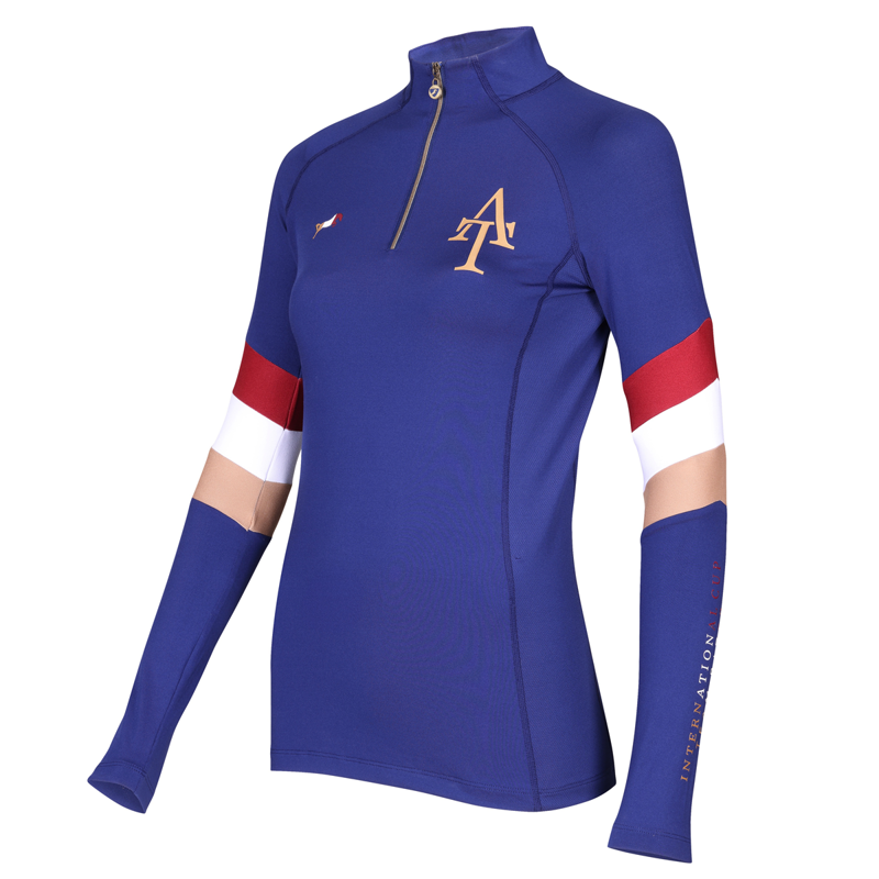 Aubrion Ladies Team Long Sleeve Base Layer - Navy-2
