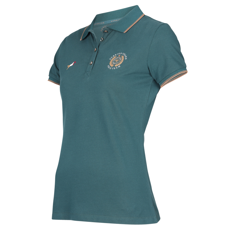 Aubrion Team Ladies Polo Shirt - Green-2
