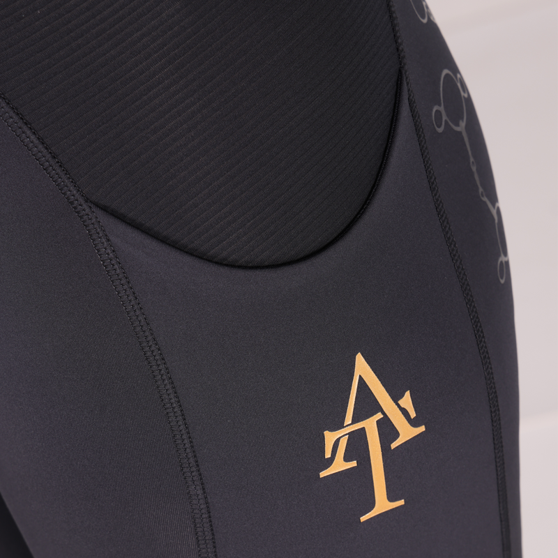Aubrion Ladies Team Riding Tights - Black-8