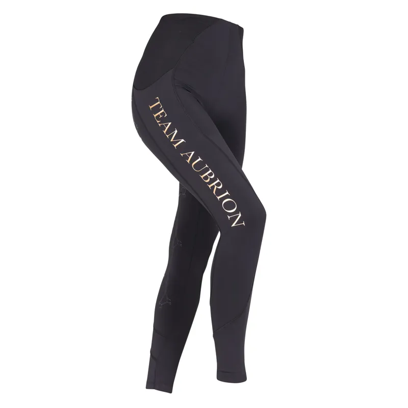 Aubrion Ladies Team Riding Tights - Black