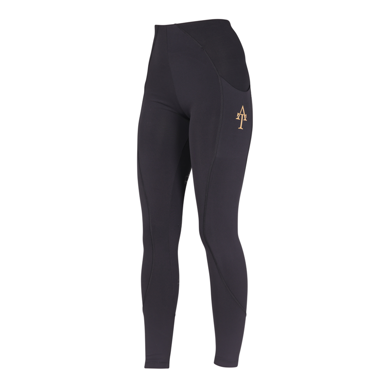Aubrion Ladies Team Riding Tights - Black-1
