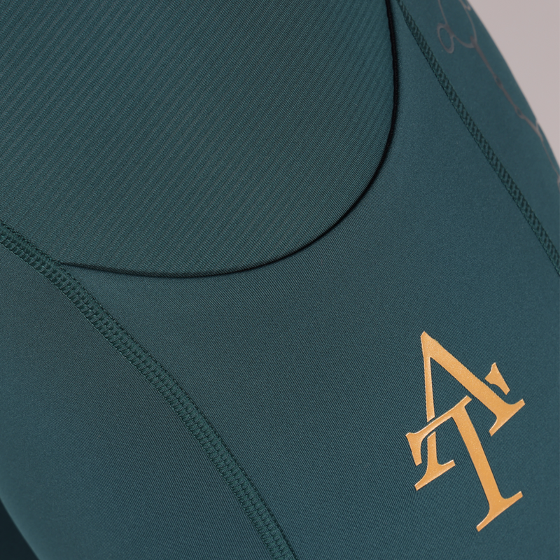 Aubrion Ladies Team Riding Tights - Green-8