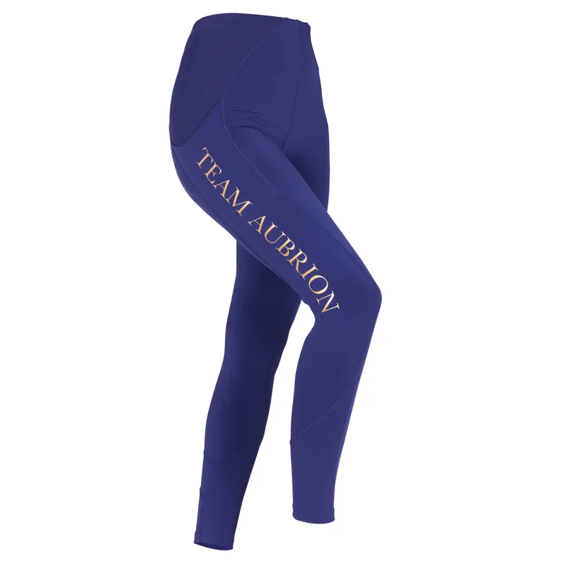 Aubrion Ladies Team Riding Tights - Navy