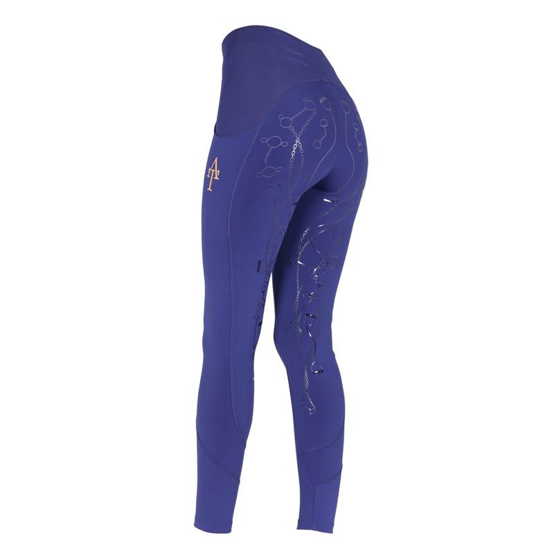 Aubrion Ladies Team Riding Tights - Navy-1