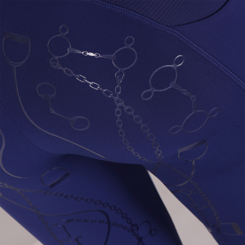 Aubrion Ladies Team Riding Tights - Navy-4