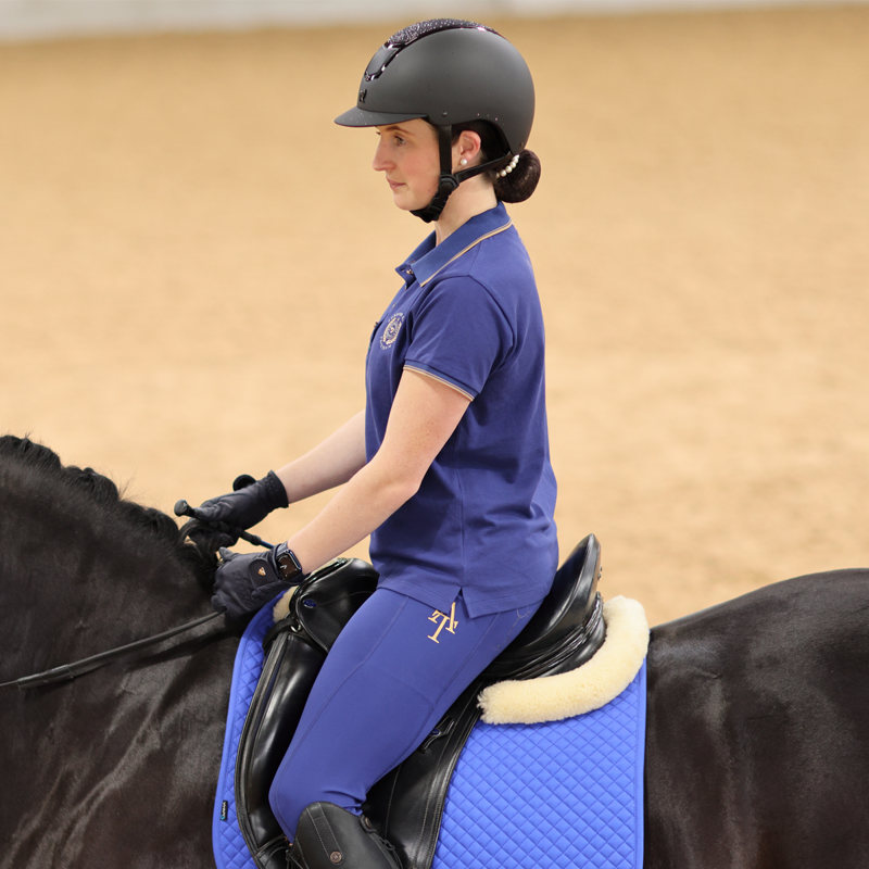 Aubrion Ladies Team Riding Tights - Navy-10