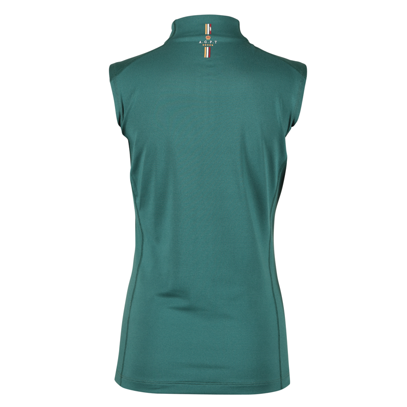 Aubrion Young Rider Team Sleeveless Base Layer - Green-2
