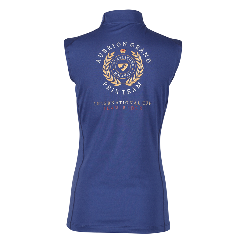 Aubrion Young Rider Team Sleeveless Base Layer - Navy-2