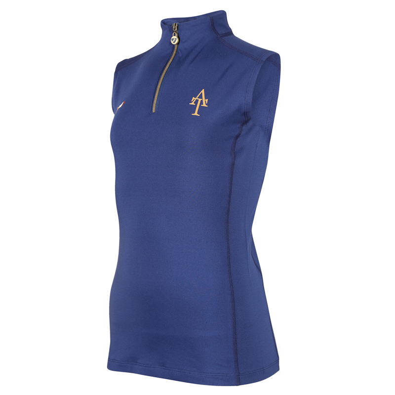 Aubrion Young Rider Team Sleeveless Base Layer - Navy-1