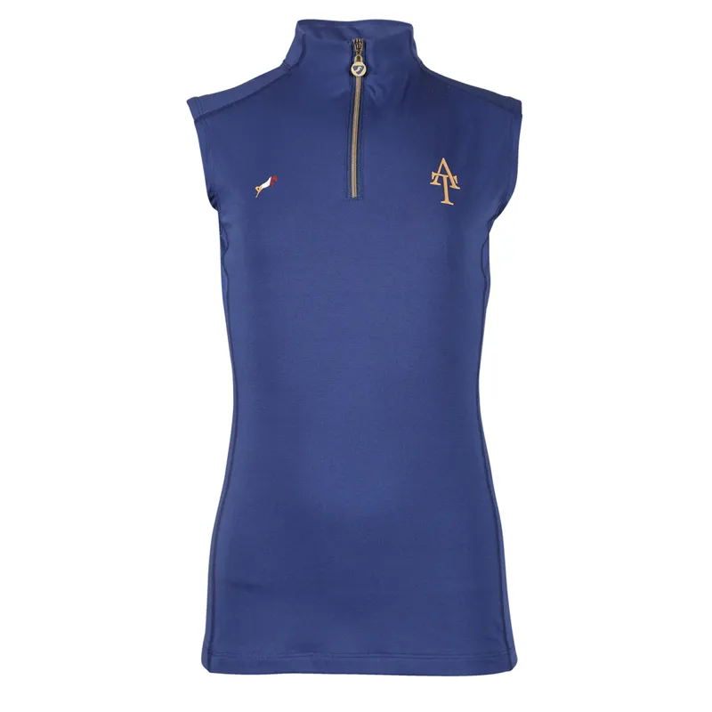Aubrion Young Rider Team Sleeveless Base Layer - Navy
