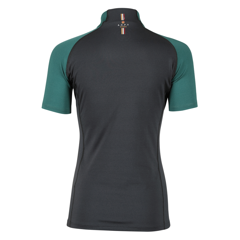 Aubrion Young Rider Team Short Sleeve Base Layer - Black-2