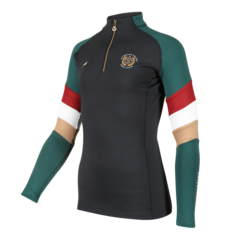 Aubrion Young Rider Team Long Sleeve Base Layer - Black-1