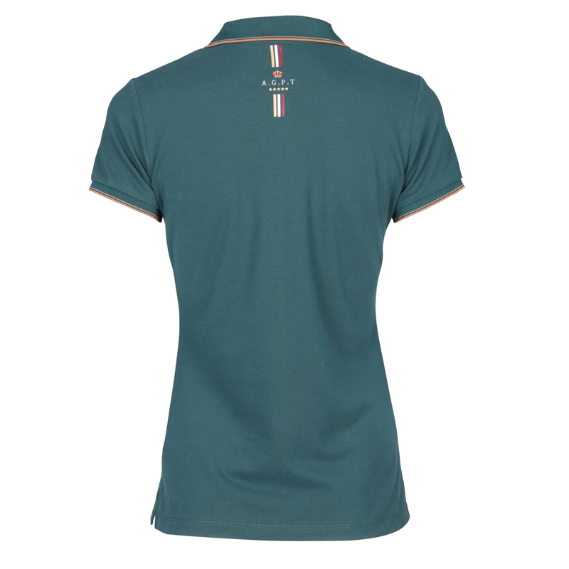 Aubrion Young Rider Team Polo Shirt - Green-1