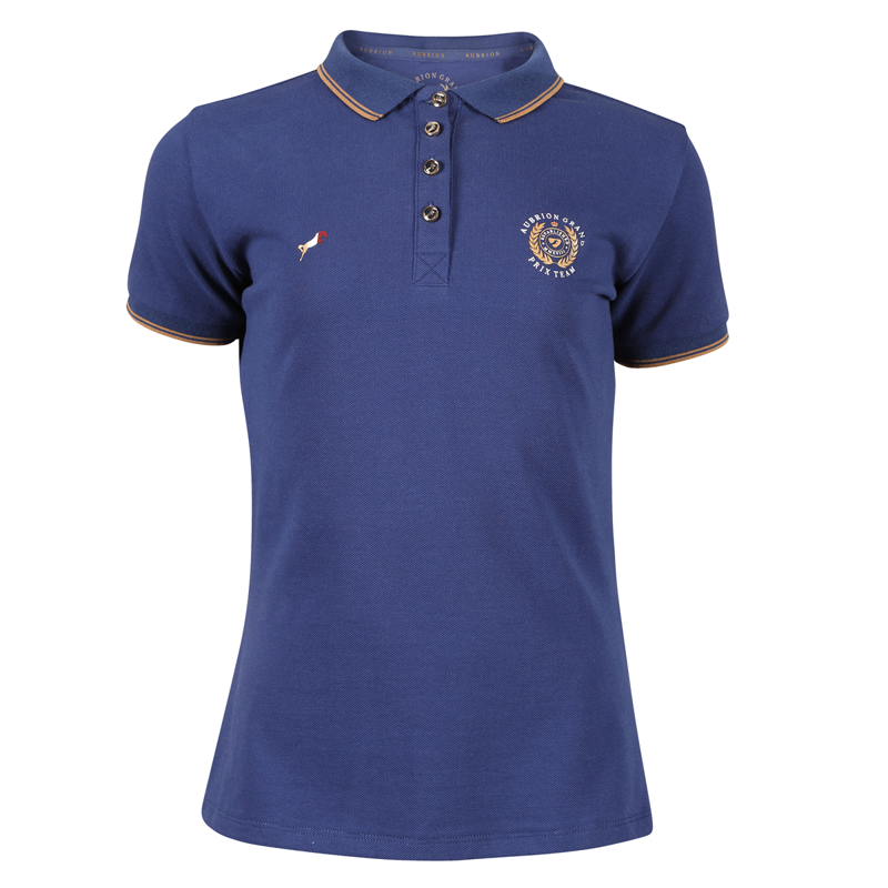 Aubrion Young Rider Team Polo Shirt - Navy