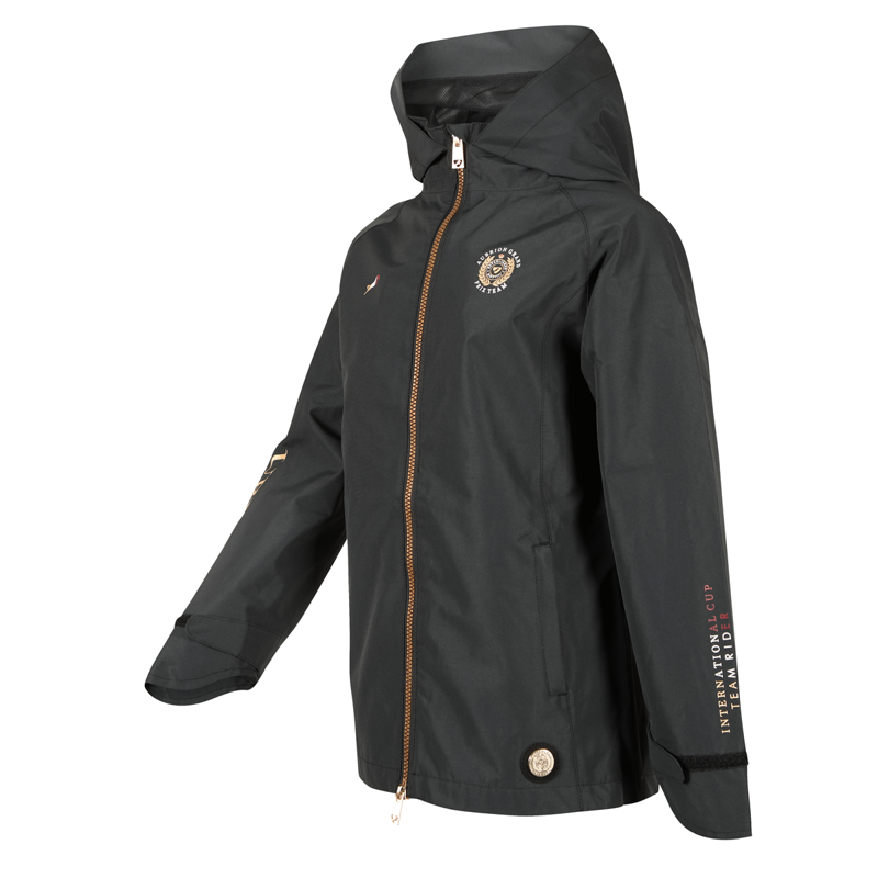 Aubrion Young Rider Team Waterproof Jacket - Black-2