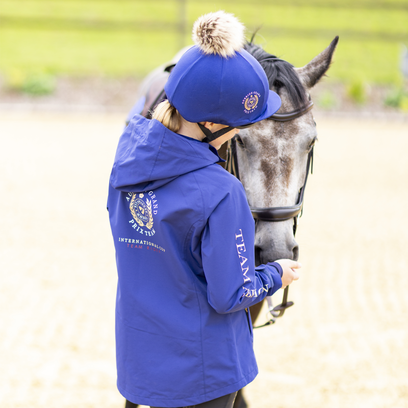 Aubrion Team Young Rider Waterproof Jacket - Navy-4