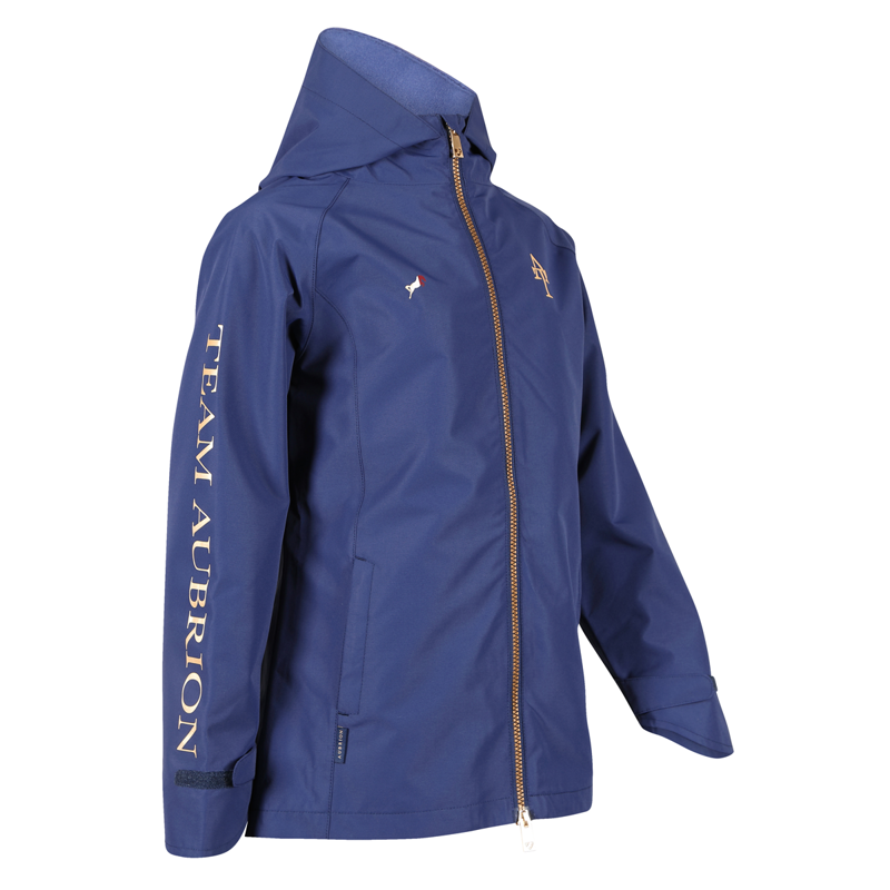 Aubrion Team Young Rider Waterproof Jacket - Navy-1