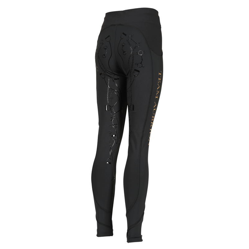 Aubrion Young Rider Team Riding Tights - Black-1