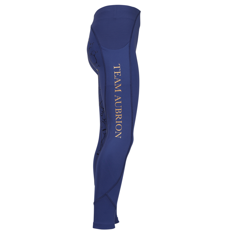 Aubrion Young Rider Team Riding Tights - Navy-2