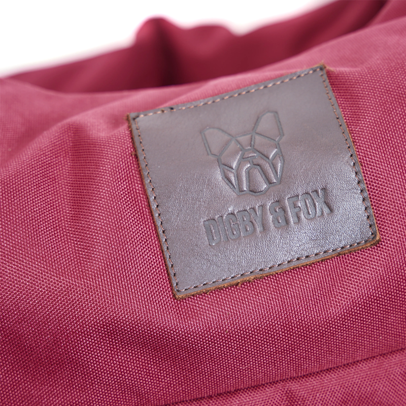 Shires Digby and Fox Nest Dog Bed - Maroon-4