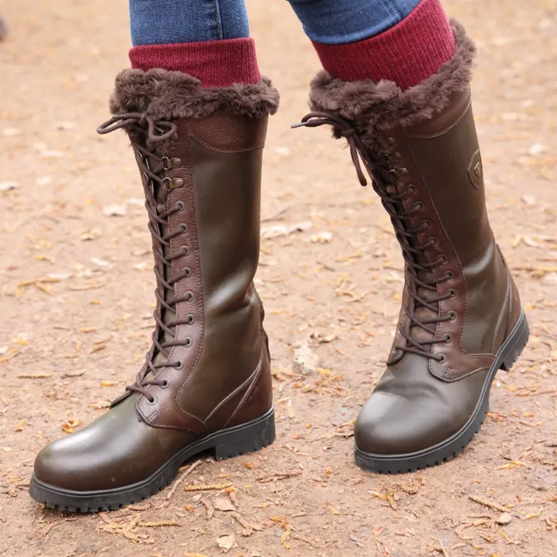 Shires Moretta Nola Lace Country Boots - Brown-6