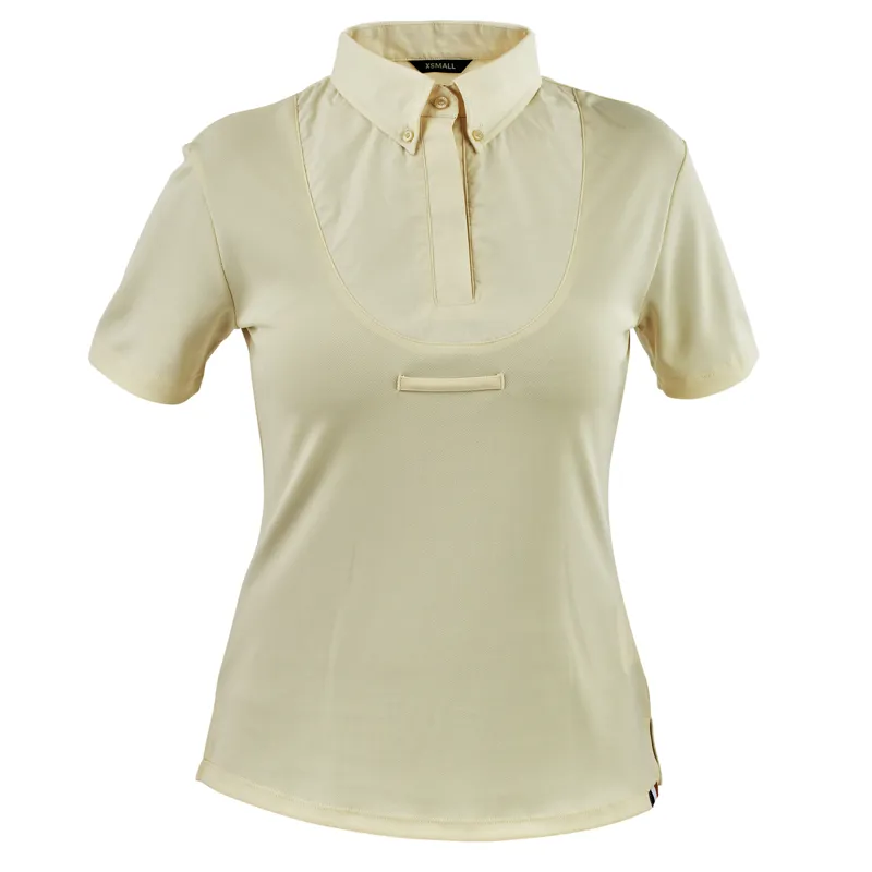 Aubrion Ladies Short Sleeve Tie Shirt - Yellow