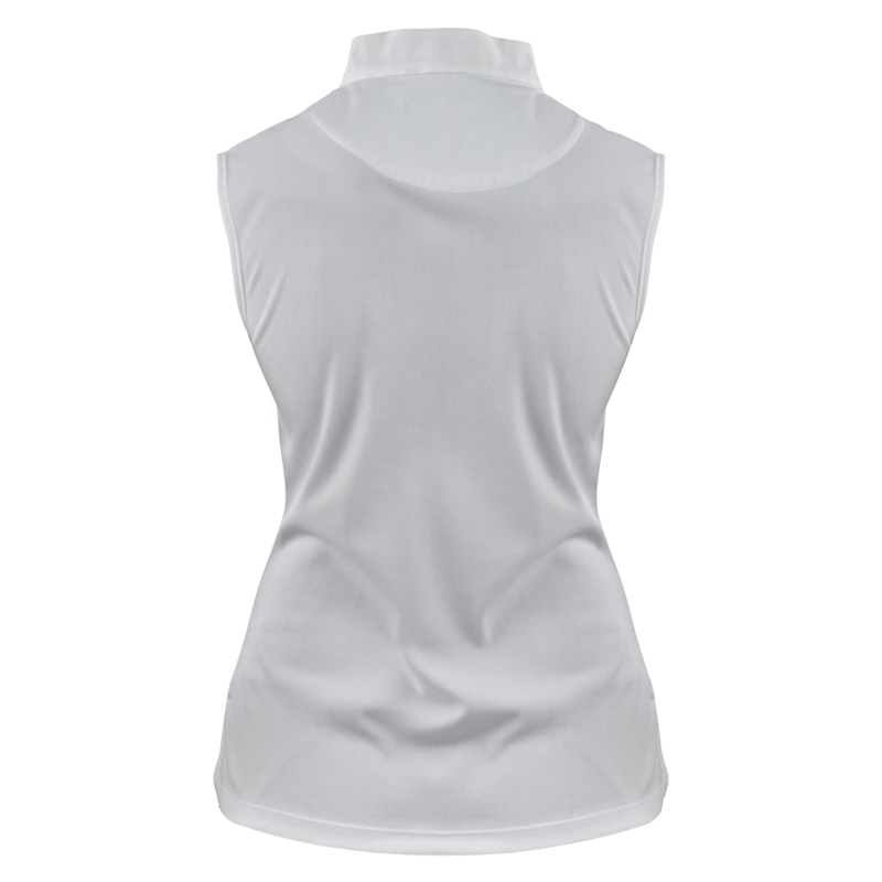 Aubrion Ladies Sleeveless Stock Shirt - White-1
